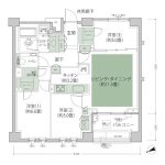 THE IMPERIAL GARDEN LIMITED RESIDENCE (インペリアルガーデン）　Ftype 間取り