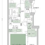 THE IMPERIAL GARDEN LIMITED RESIDENCE (インペリアルガーデン） 　I1 type　間取り
