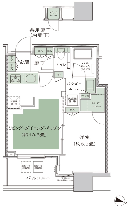 シティタワー大井町 Mb Type 間取り マンション 一戸建て 理想の間取り探し