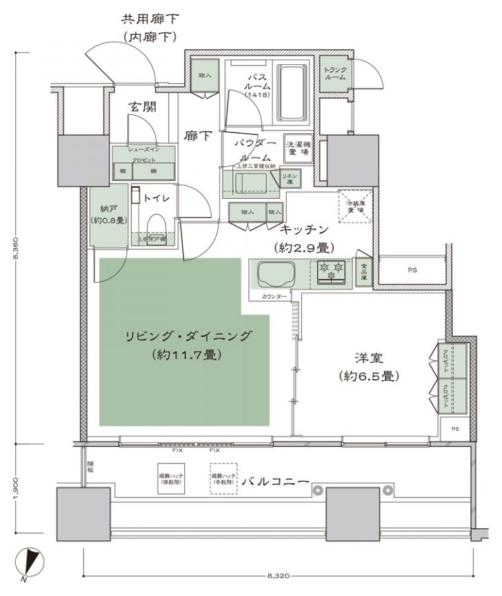 シティタワー大井町 Mm Type 間取り マンション 一戸建て 理想の間取り探し