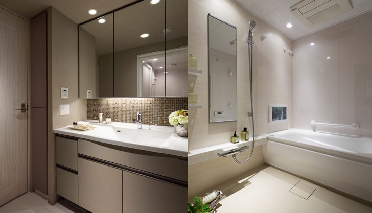 プライムパークス品川シーサイド ザ レジデンス パウダールーム バスルーム マンション 一戸建て 理想の間取り探し